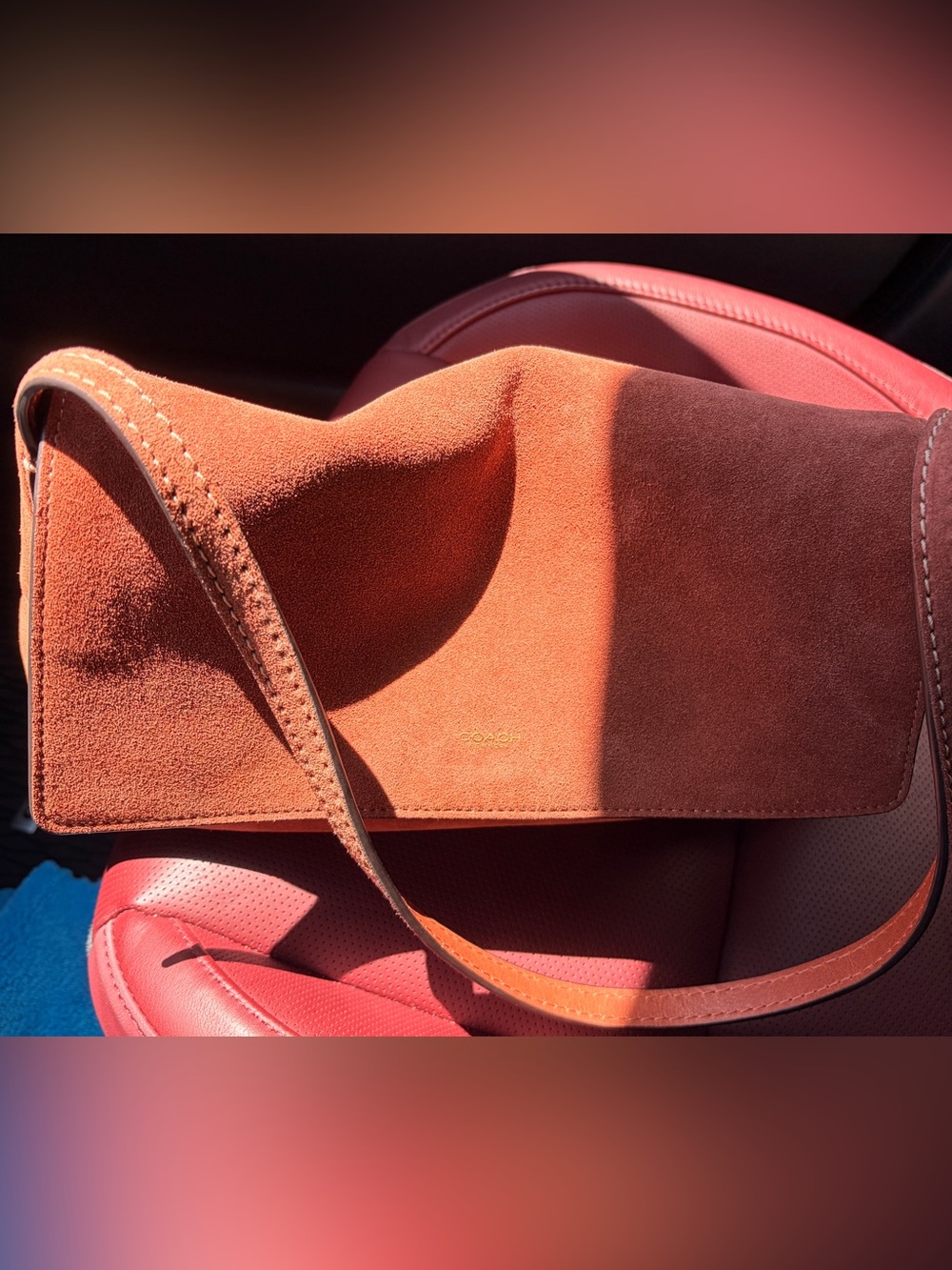 Coach Chelsea 30 Clay Suede/Brass - Picture 12 of 12